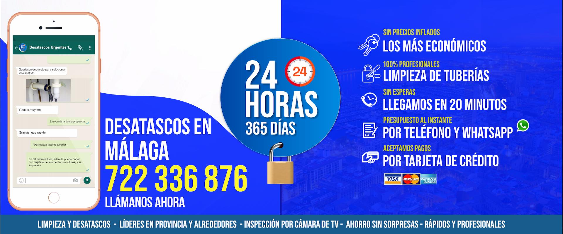 Desatoros Málaga Baratos | 722 336 876 | Desatascos 24H